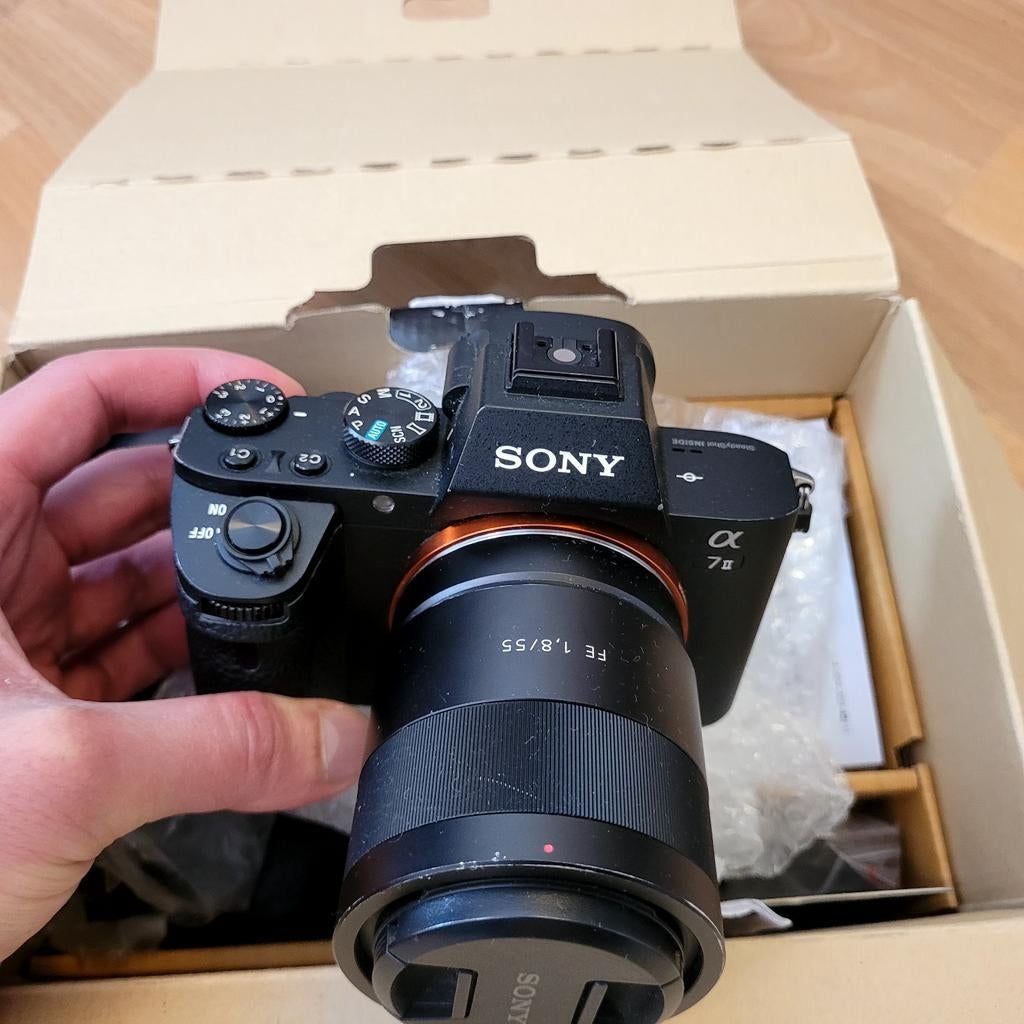 Sony A 7 ii camera + lens (compleet), Compact, Ophalen of Verzenden, Zo goed als nieuw, Sony