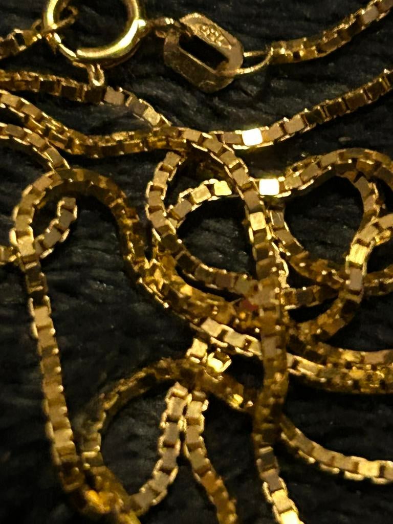 18 karaat ketting, Ophalen of Verzenden, Nieuw, Goud