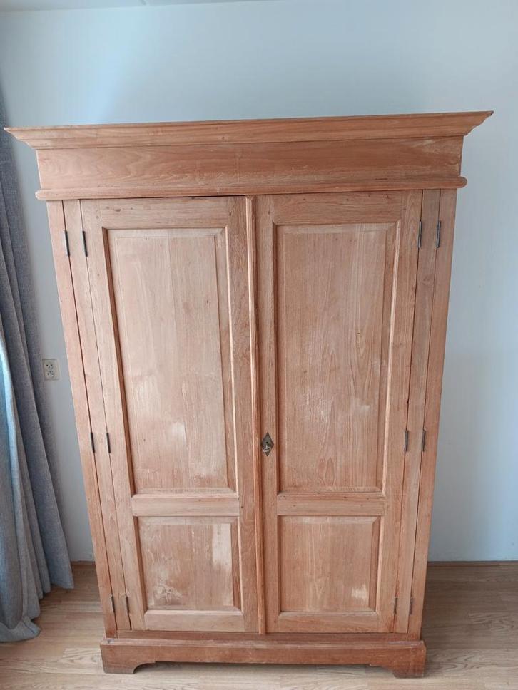 Teakhouten computerkast / bureaukast, Huis en Inrichting, Kasten | Computermeubels, Gebruikt, 170 cm of meer, 70 tot 120 cm, 40 tot 80 cm