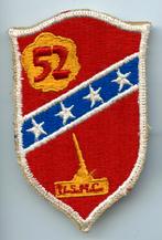 WO2 US USMC 52nd Defense Battalion Patch, Verzamelen, Militaria | Tweede Wereldoorlog, Ophalen of Verzenden, Landmacht, Amerika