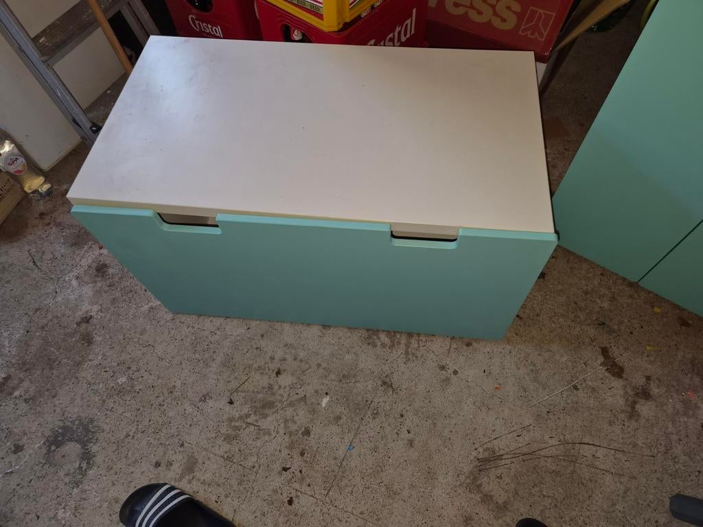 Ladeblok met lade - Mintgroen/Wit, Ophalen, Minder dan 50 cm, Gebruikt, 1 of 2 laden