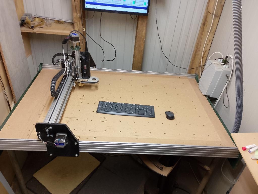 cnc portaalfrees freestafel, Doe-het-zelf en Verbouw, Gereedschap | Freesmachines, Ophalen, Zo goed als nieuw, Elektrisch, Overige soorten