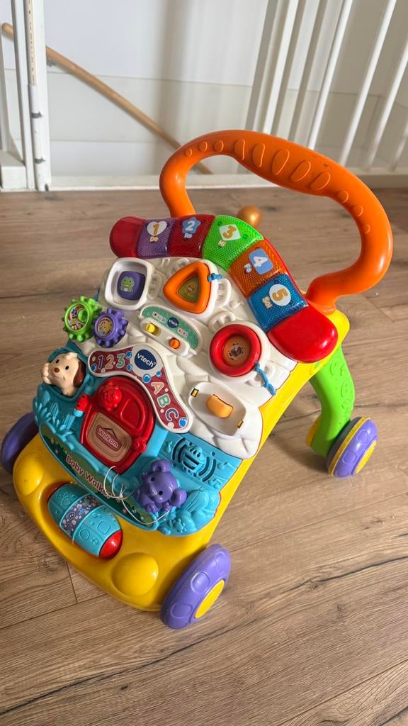 Vtech loopwagen, Kinderen en Baby's, Speelgoed | Vtech, Ophalen, Zo goed als nieuw, 6 maanden tot 2 jaar