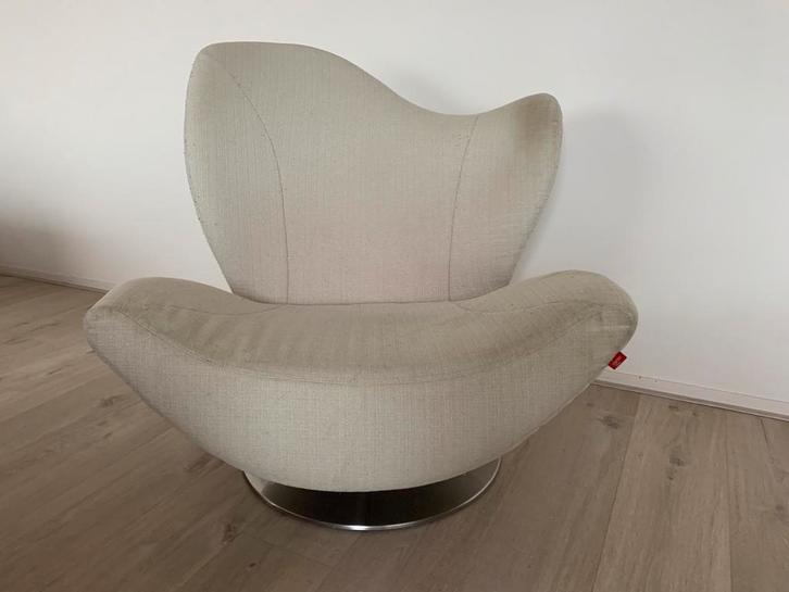 Esprit Wave design draaifauteuil, Huis en Inrichting, Fauteuils, Gebruikt, 75 tot 100 cm, 75 tot 100 cm, Ophalen