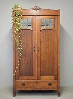 Antieke brocante Art Deco meidenkast vintage linnenkast kast, Ophalen of Verzenden