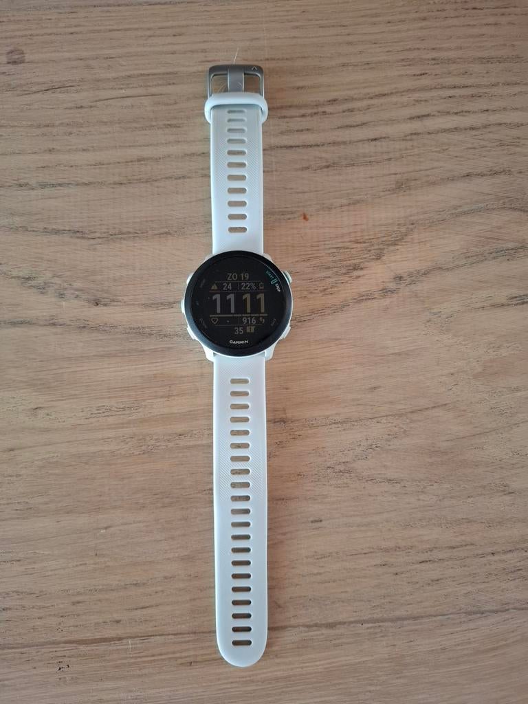 Garmin Forerunner 55 sporthorloge met gps tracker - wit, Conditie, Wit, Garmin, Ophalen of Verzenden