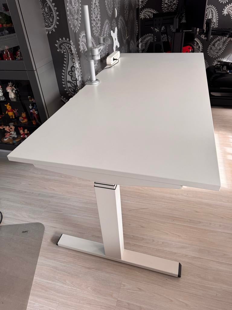 In prijs verlaagd Steelcase Elektrisch Verstelbaar 180x80cm, Ophalen, Zit-sta bureau, Hout, 180 cm