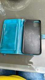 Turquoise iPhone 11 Pro Max hoesje met portemonnee, Ophalen of Verzenden, Gebruikt, IPhone 11 Pro Max, Hoesje of Tasje