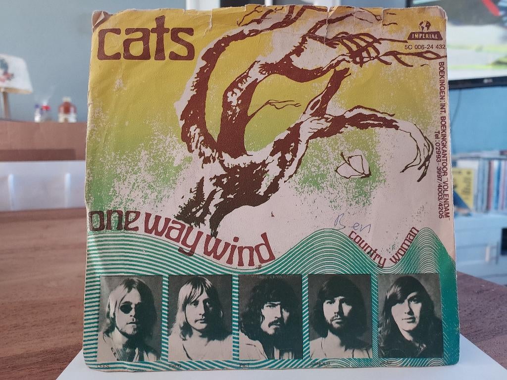 7" Single The Cats - One Way Wind / Country Woman, Cd's en Dvd's, Vinyl Singles, Gebruikt, 7 inch, Single, Ophalen of Verzenden