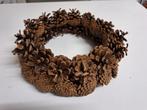 decoratie Krans Dennenappels 29 cm., Ophalen of Verzenden, Zo goed als nieuw