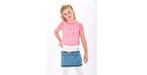Quapi Crop Top Croptop Kort Shirtje Zomer Shirt Roze 140 146, Meisje, Nieuw, Ophalen of Verzenden, Shirt of Longsleeve