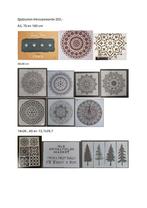 Collectie / set sjablonen maten 15 x 15 cm tot 1 m 144 stuks, Ophalen of Verzenden, Nieuw, Materiaal