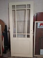 Mooie oude deur met slot - 86,5x206 cm, Gebruikt, 80 tot 100 cm, Ophalen of Verzenden, Buitendeur