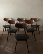 Vintage eetkamerstoelen van Louis van Teeffelen voor AWA, Ophalen, Gebruikt, Mid century modern, Zwart