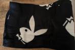 Playboy deken - Zwart met wit logo, Huis en Inrichting, Ophalen of Verzenden, Nieuw