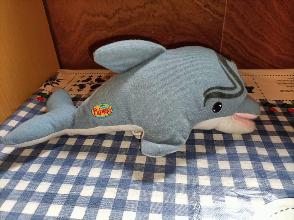 Flipper de dolfijn knuffel 27 cm groot, Ophalen of Verzenden, Zo goed als nieuw, Overige typen