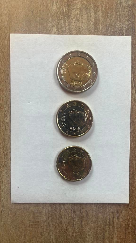 Euromunten België 2011, Postzegels en Munten, Munten | Europa | Euromunten, Ophalen of Verzenden, België, 2 euro