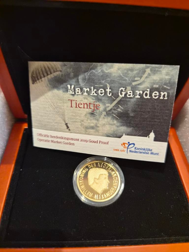 Zeldzaam Gouden Tientje Market Garden Proof, Ophalen, Koningin Beatrix, Goud, Losse munt