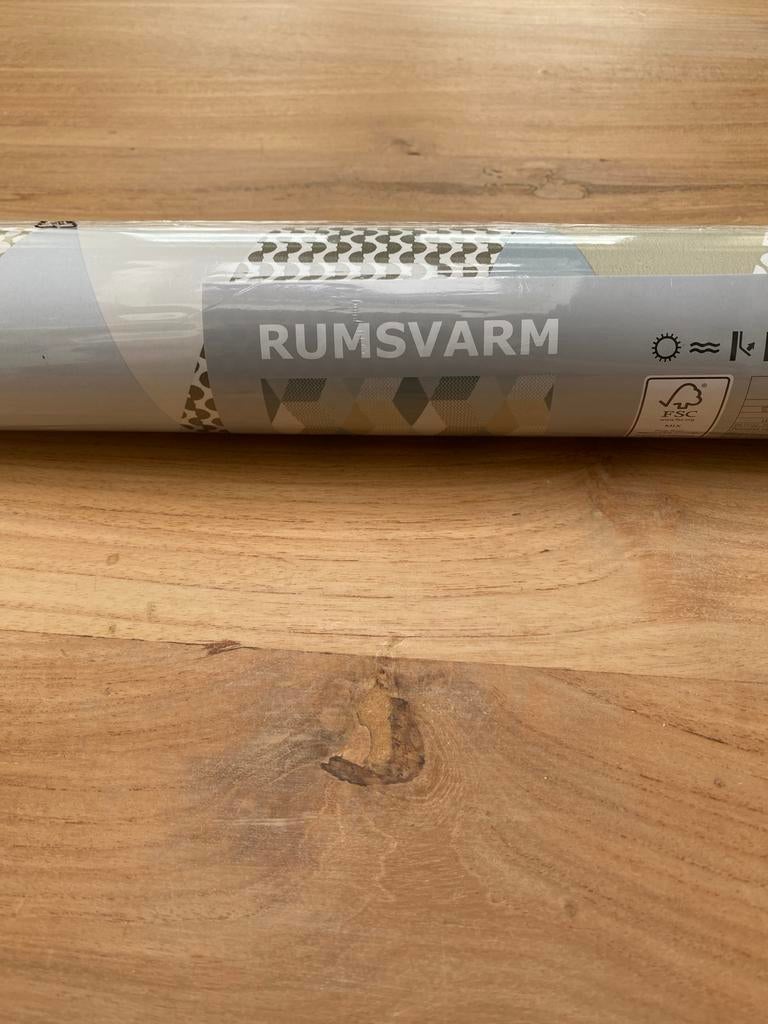 Scandinavisch Vintage IKEA Rumsvarm Behang - 14 Rollen, Huis en Inrichting, Stoffering | Behang, Ophalen, 75 m² of meer, Wit