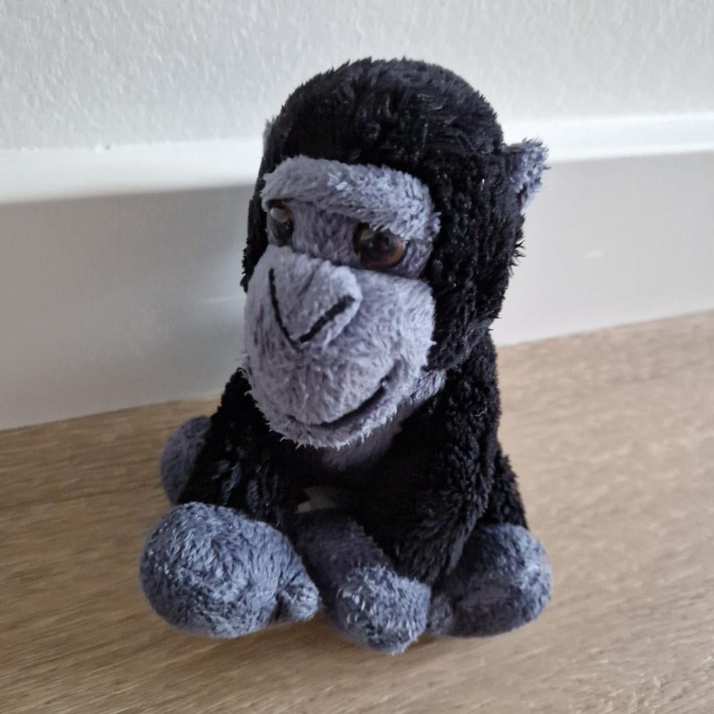 Knuffel Apenheul gorilla zwart aap aapje K4766, Ophalen of Verzenden, Zo goed als nieuw, Overige typen