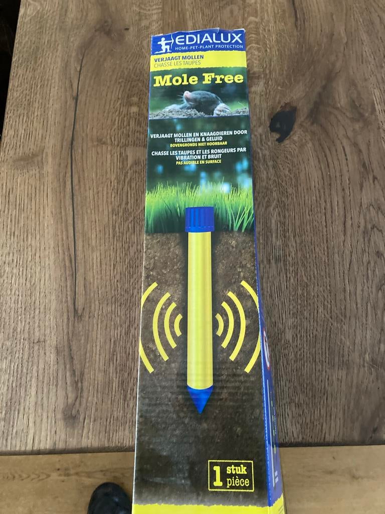 Edialux Mole Free Mollenverjager, Tuin en Terras, Bestrijdingsmiddelen, Ophalen, Nieuw, Ongediertebestrijding