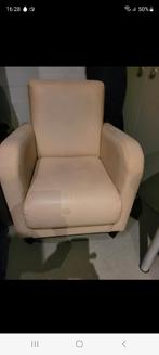 Ecru fautuil, Ophalen, Strak, Gebruikt, 75 tot 100 cm