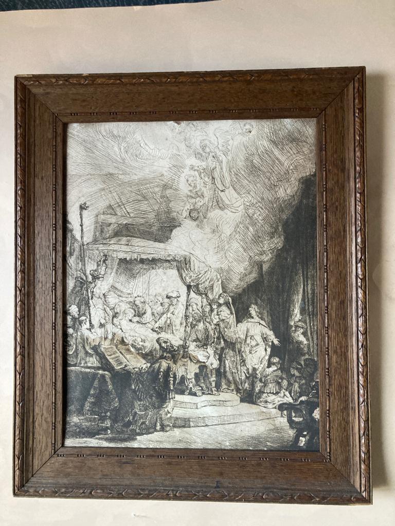 Rembrandt, oude heliogravure, Antiek en Kunst, Ophalen of Verzenden