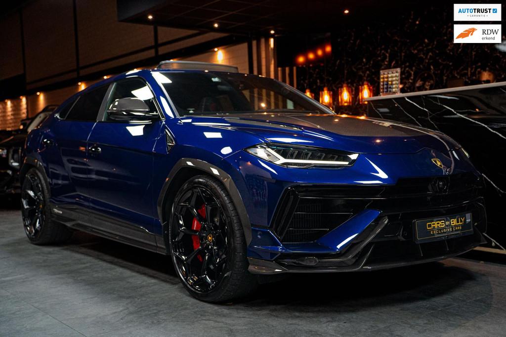 Lamborghini URUS Performante FULLCARBON|AKRA|B&O|PANO, Auto's, Lamborghini, Automaat, Urus, Blauw, Alcantara