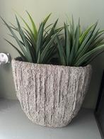 Vaas grijs, Ophalen, Rond, Zo goed als nieuw, Aardewerk