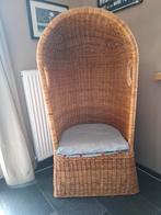 Strandstoel, riet, Ophalen, Bruin, Riet of Rotan, Zo goed als nieuw
