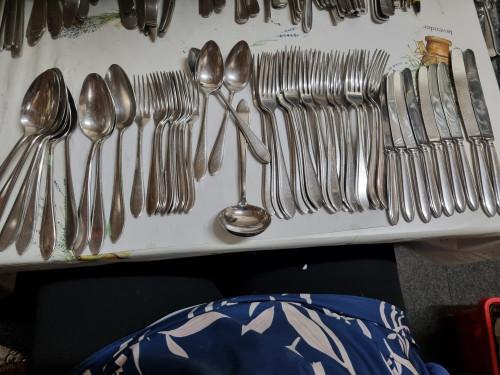 Bestek gero zilmeta puntfile 38 delig vintage, Huis en Inrichting, Keuken | Bestek, Ophalen of Verzenden, 'T Olde Gre-j, Info@toldegrej.nl