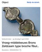 Vroeg middeleeuws fibula brons bodemvondst, Antiek en Kunst, Ophalen of Verzenden