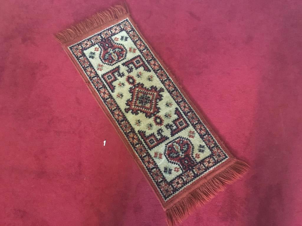 Antieke loper, 80x33 cm, Minder dan 50 cm, Gebruikt, Bruin, P