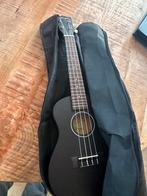 Zwarte Ukelele met Hoes - Perfect voor Beginners, Ophalen of Verzenden, Zo goed als nieuw, Ukelele