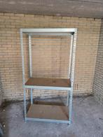 Stevige metalen stellingkast met 2 planken, Ophalen, Gebruikt