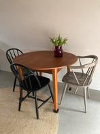 Midcentury vintage teak eettafel uitschuifbaar, Ophalen, Gebruikt, Vijf personen of meer, X