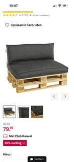 Palletkussens incl opbergkist, Ophalen, Zo goed als nieuw