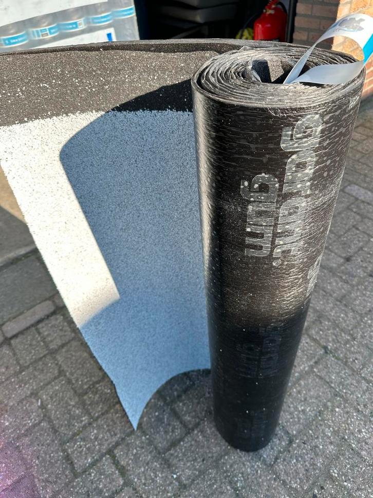 Soprema  Dakleer Rol - Nieuw Premium Wit Mineraal €40pst, Doe-het-zelf en Verbouw, Dakpannen en Dakbedekking, Nieuw, Dakleer, Overige materialen