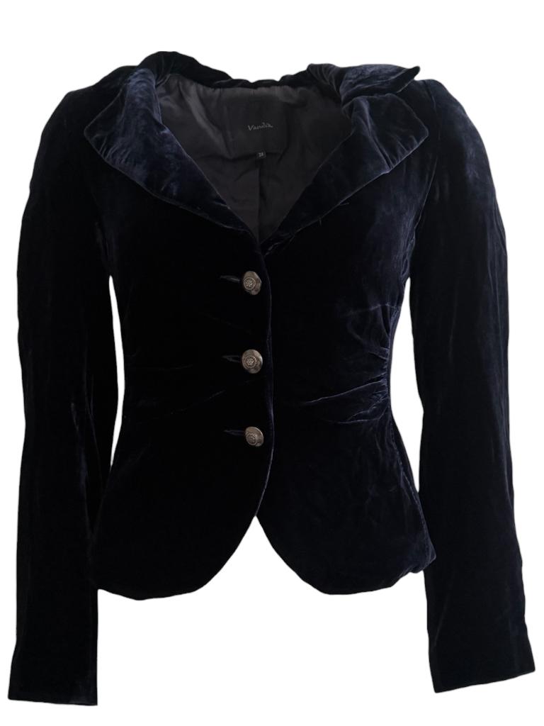 Vanilia blazer XS, Zwart, Ophalen of Verzenden, Zo goed als nieuw, Maat 34 (XS) of kleiner