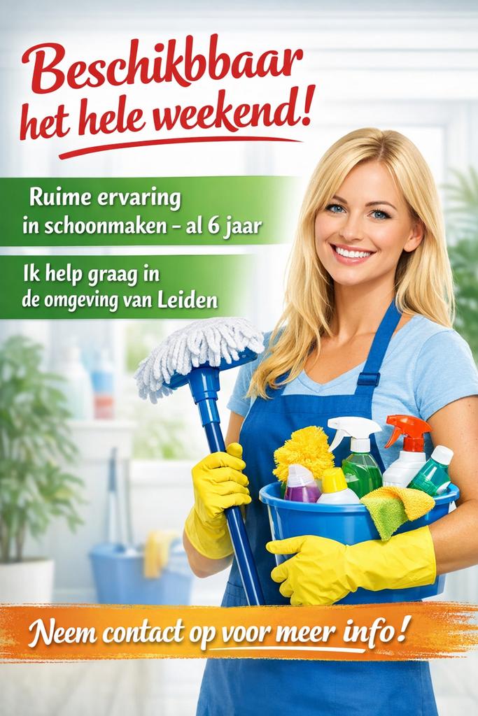 Laat je huis stralen – schoonmaak in het weekend!