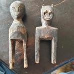2 oude tribal houten beeldjes. Ivoorkust., Ophalen of Verzenden