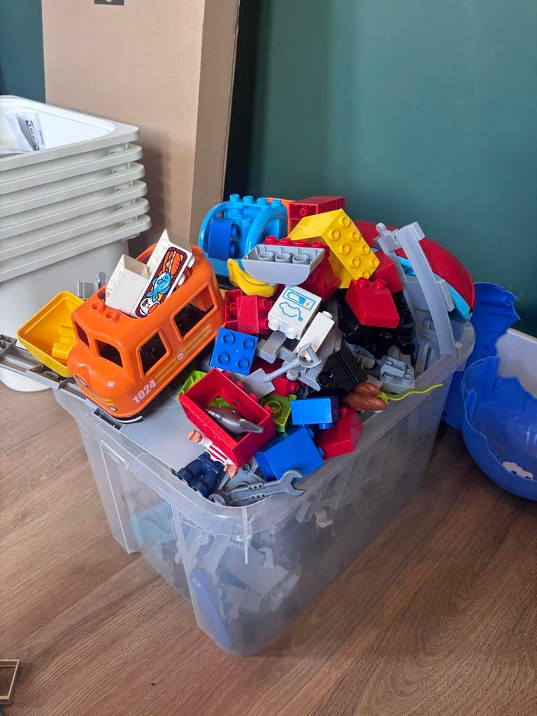 Duplo Goederentrein 10875 - Mist enkele onderdelen, Kinderen en Baby's, Speelgoed | Duplo en Lego, Ophalen, Gebruikt, Complete set