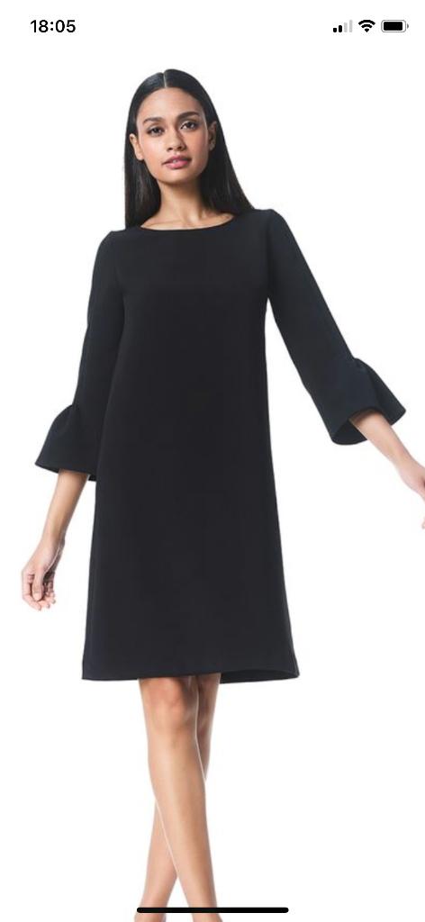 LaDress jurkje Sophie, maat M. Zwarte crepesatijn, Maat 38/40 (M), Zwart, Ophalen of Verzenden, Zo goed als nieuw