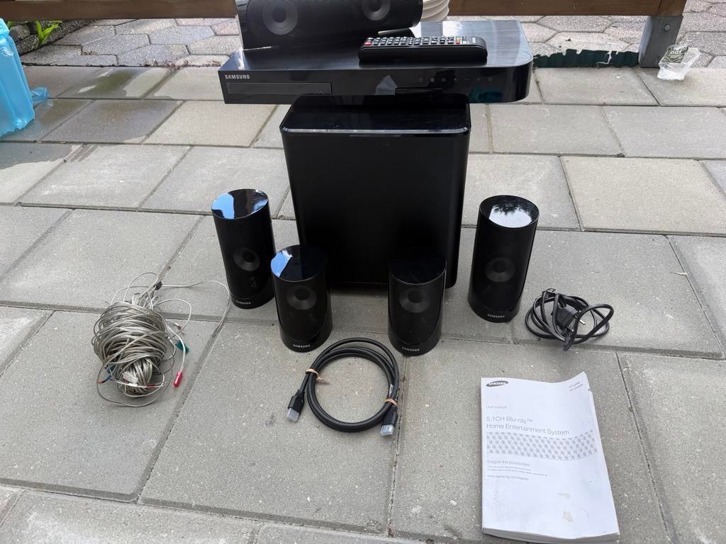 Samsung home entertainment systeem, Ophalen of Verzenden, Zo goed als nieuw, 5.1-systeem, Blu-ray-speler