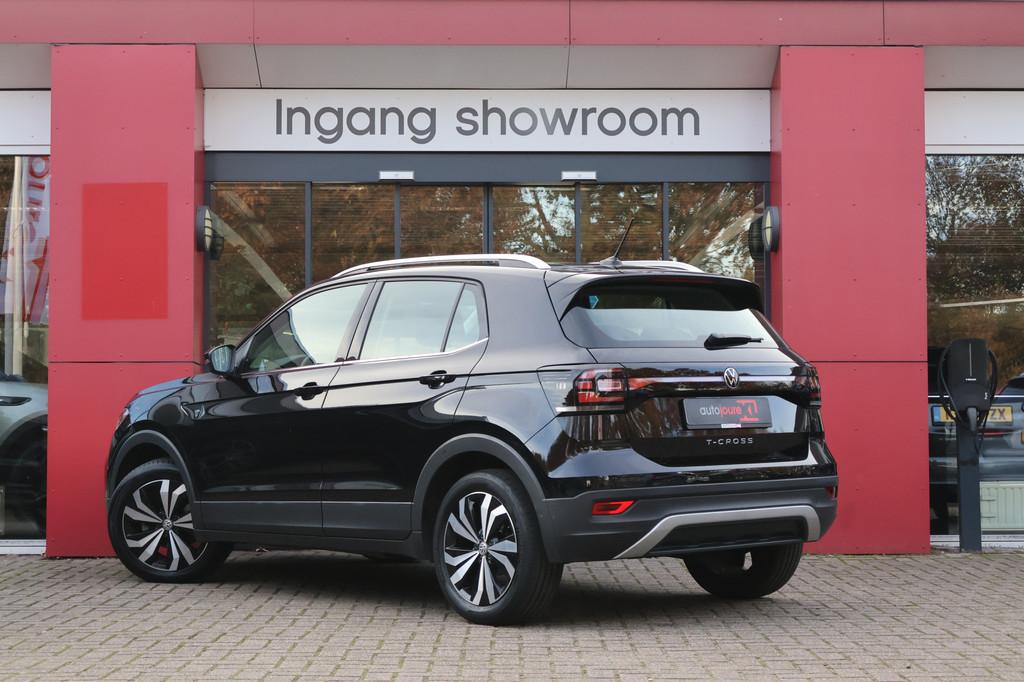 Volkswagen T-Cross 1.0 TSI Style Automaat | ACC | Navigatie, Auto's, Volkswagen, T-Cross, Gebruikt, 116 pk, Zwart
