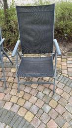 Buiten stoelen in totaal 6 stuks, Ophalen, Gebruikt, Aluminium, Inklapbaar
