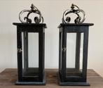 Riviera Maison windlichten, Huis en Inrichting, Ophalen, Gebruikt, Zwart, Hout