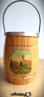 Spaarpot Vintage~Ton~Houten Souvenir Spaarpotje, Ophalen of Verzenden, Gebruikt, Hout, Overige thema's