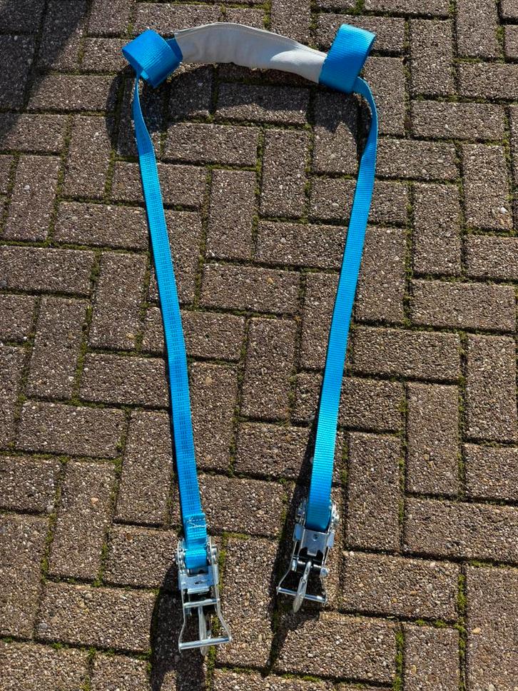 Motorfiets spanband met haken en ratels, Motoren, Accessoires | Overige, Ophalen of Verzenden