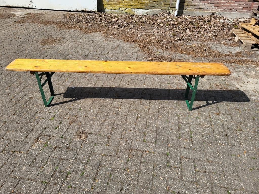 Banken voor biertafel 12 stuks, Ophalen, Rechthoekig, Hout